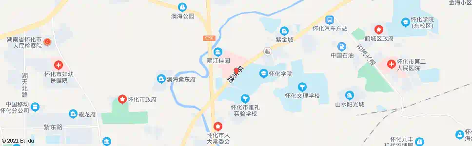 怀化五三五医院_公交站地图_怀化公交_妙搜公交查询2025