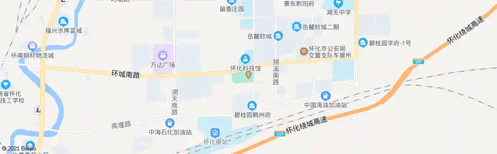 怀化国际汽车城_公交站地图_怀化公交_妙搜公交查询2025