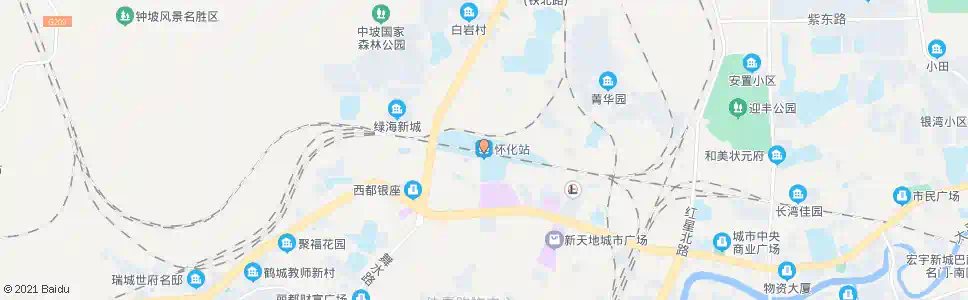 怀化火车站(320国道)_公交站地图_怀化公交_妙搜公交查询2025