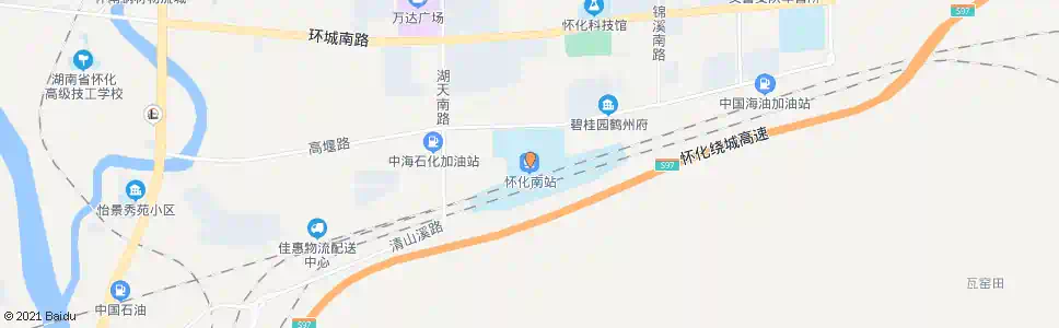 怀化军分区_公交站地图_怀化公交_妙搜公交查询2025