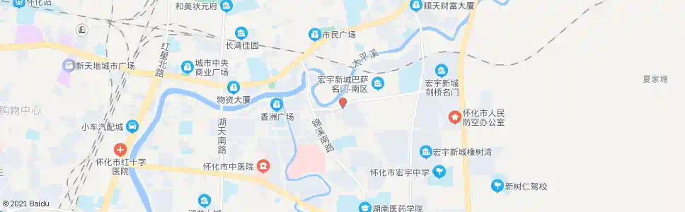 怀化鸿大第六区_公交站地图_怀化公交_妙搜公交查询2025