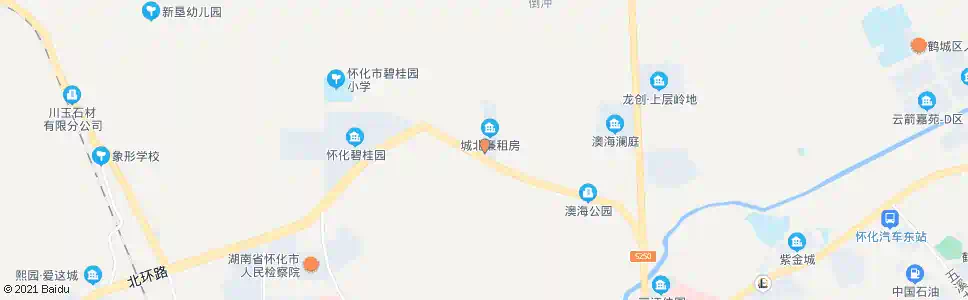 怀化廉租房北苑_公交站地图_怀化公交_妙搜公交查询2025