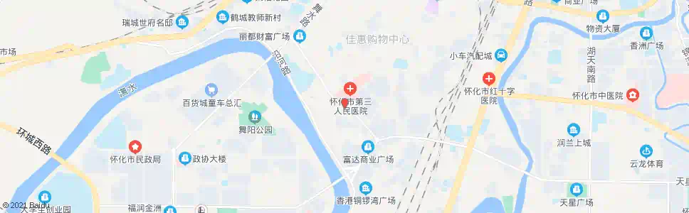 怀化三医院_公交站地图_怀化公交_妙搜公交查询2025