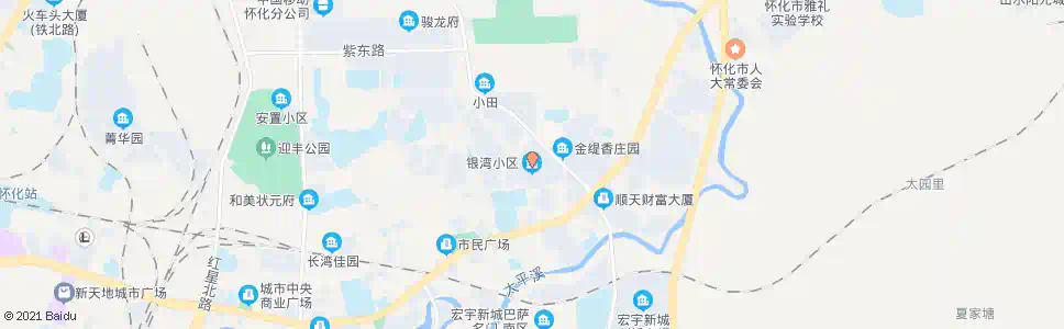 怀化银湾小区_公交站地图_怀化公交_妙搜公交查询2025