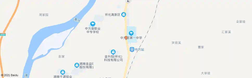 怀化中方一中_公交站地图_怀化公交_妙搜公交查询2025