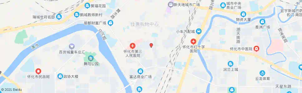 怀化鹤城医院_公交站地图_怀化公交_妙搜公交查询2025