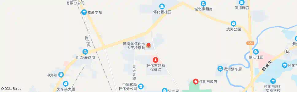 怀化市检察院_公交站地图_怀化公交_妙搜公交查询2025