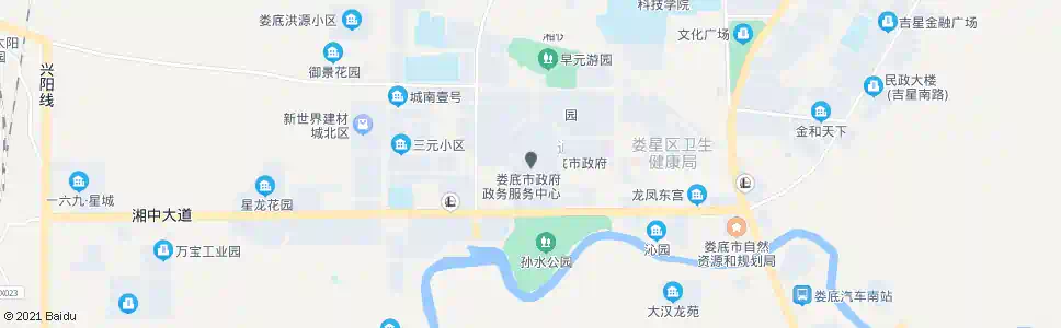 娄底老市政府_公交站地图_娄底公交_妙搜公交查询2025
