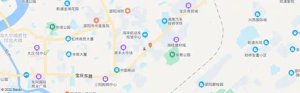 邵阳交警支队(城东)_公交站地图_邵阳公交_妙搜公交查询2025