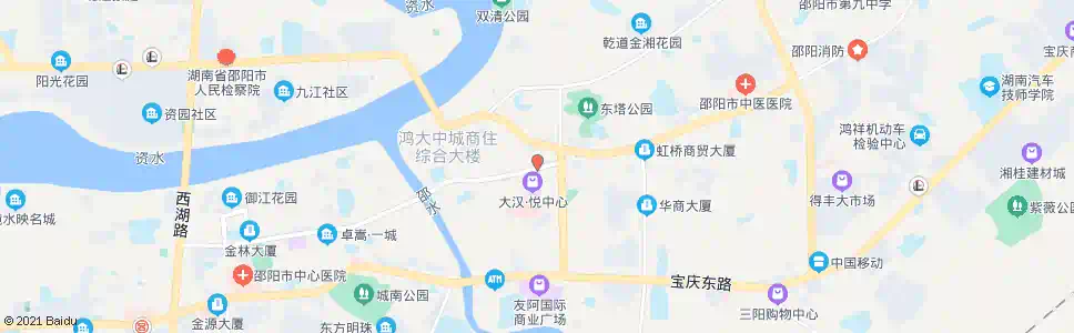 邵阳广场(西)_公交站地图_邵阳公交_妙搜公交查询2025