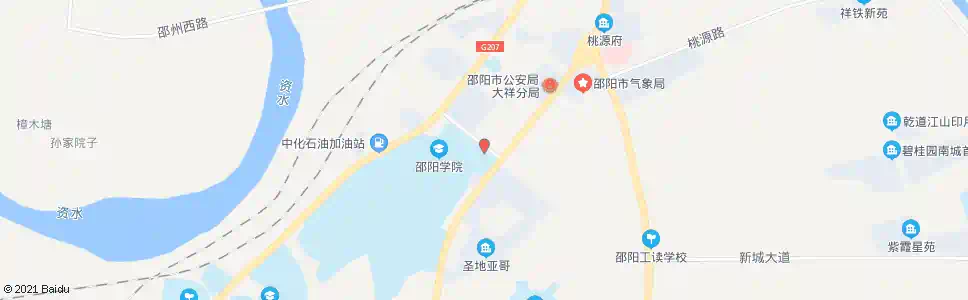 邵阳邵阳学院(东门)_公交站地图_邵阳公交_妙搜公交查询2025
