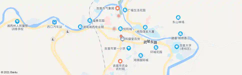 湘西吉大体育馆_公交站地图_湘西公交_妙搜公交查询2025