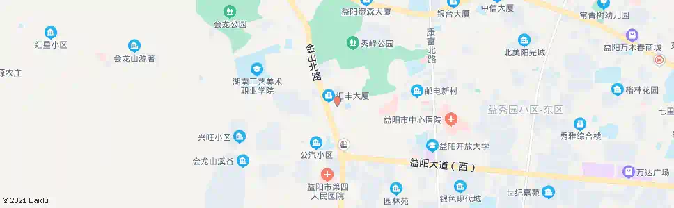 益阳秀峰西路口_公交站地图_益阳公交_妙搜公交查询2025