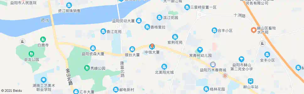 益阳中信大厦_公交站地图_益阳公交_妙搜公交查询2025