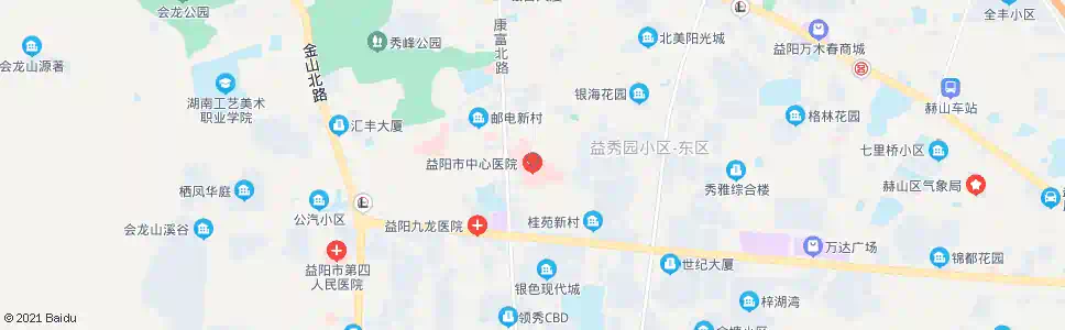 益阳中心医院_公交站地图_益阳公交_妙搜公交查询2025