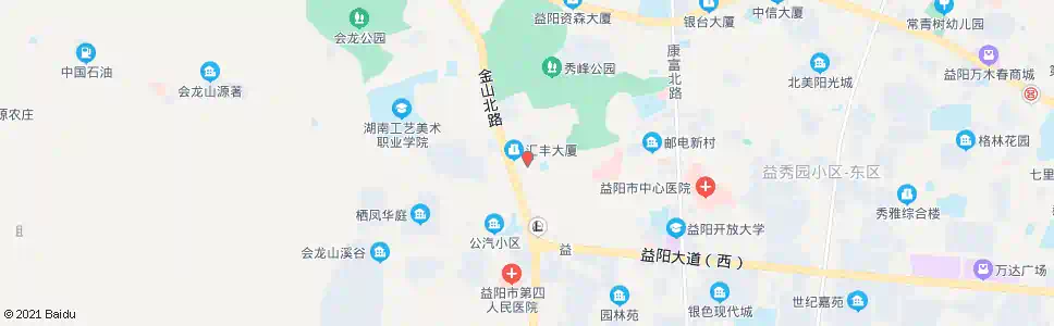 益阳秀峰路口_公交站地图_益阳公交_妙搜公交查询2025