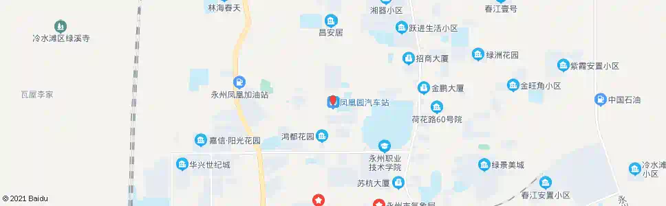 永州凤凰园_公交站地图_永州公交_妙搜公交查询2025