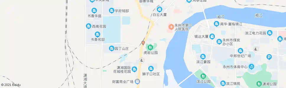 永州虎岩公园_公交站地图_永州公交_妙搜公交查询2025