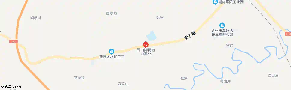 永州石山脚乡政府_公交站地图_永州公交_妙搜公交查询2025