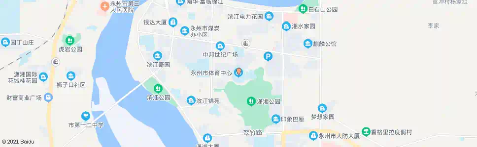 永州市体育中心_公交站地图_永州公交_妙搜公交查询2025