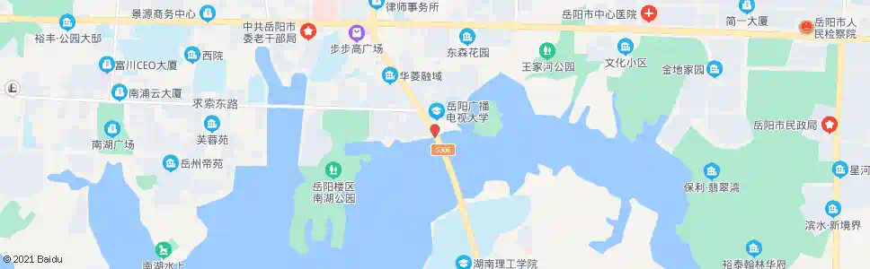 岳阳岳阳电大(三鑫驾校)_公交站地图_岳阳公交_妙搜公交查询2025