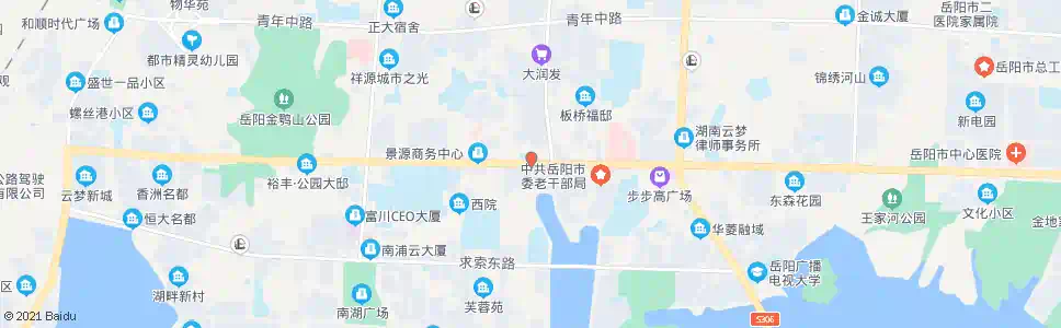 岳阳开发区管委会(市一医院东院)_公交站地图_岳阳公交_妙搜公交查询2025