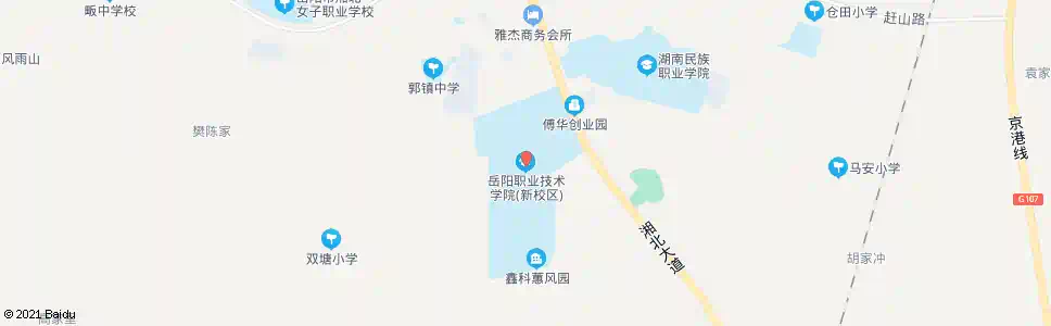 岳阳职业学院_公交站地图_岳阳公交_妙搜公交查询2025