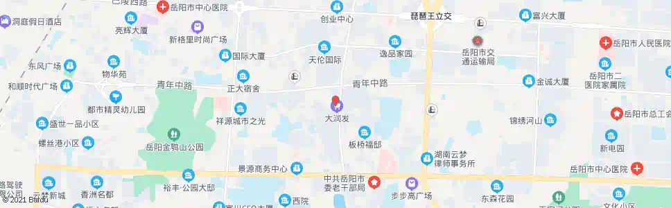 岳阳天伦金三角购物公园_公交站地图_岳阳公交_妙搜公交查询2025