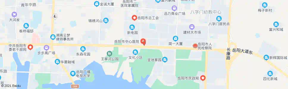 岳阳市一医院东院_公交站地图_岳阳公交_妙搜公交查询2025