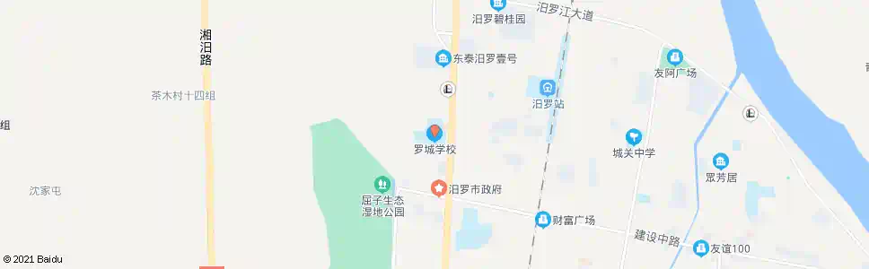岳阳罗城学校_公交站地图_岳阳公交_妙搜公交查询2025