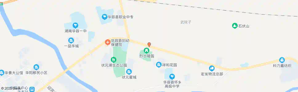 岳阳华容大道烈士陵园_公交站地图_岳阳公交_妙搜公交查询2025