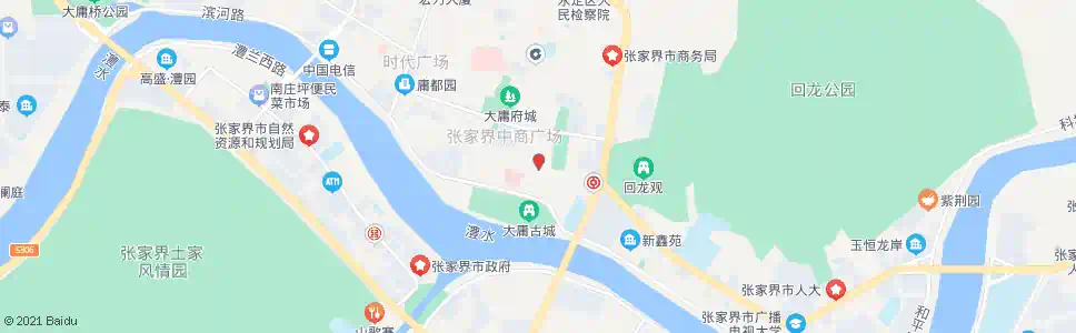 张家界十字街_公交站地图_张家界公交_妙搜公交查询2025