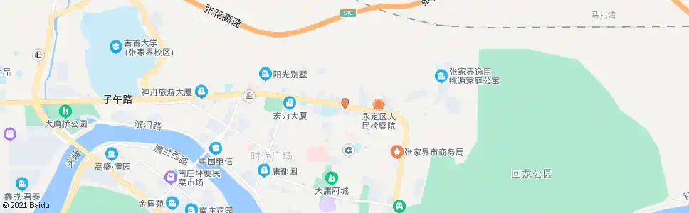 张家界凤湾路口_公交站地图_张家界公交_妙搜公交查询2025