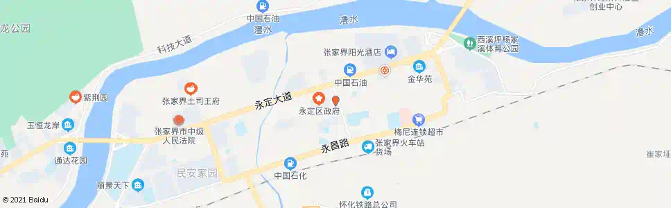 张家界西溪坪_公交站地图_张家界公交_妙搜公交查询2025