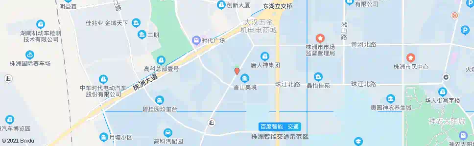 株洲香山美境(千金药业南)_公交站地图_株洲公交_妙搜公交查询2025
