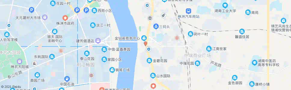 株洲中南食品大市场_公交站地图_株洲公交_妙搜公交查询2025