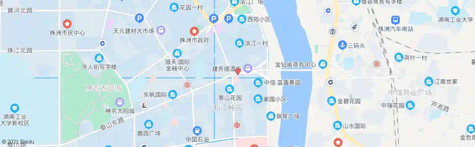 株洲天元桥西_公交站地图_株洲公交_妙搜公交查询2025