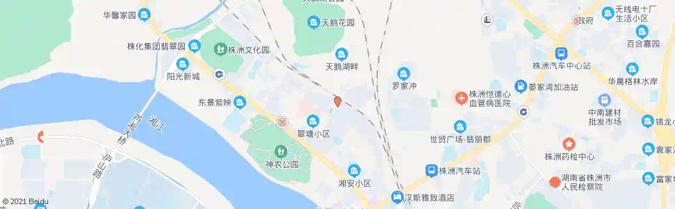 株洲公园路_公交站地图_株洲公交_妙搜公交查询2025