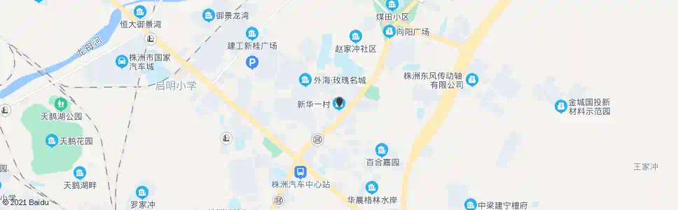 株洲新华一村_公交站地图_株洲公交_妙搜公交查询2025