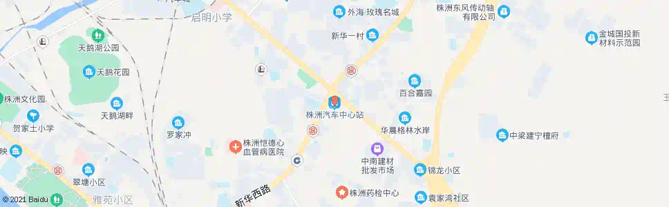 株洲红旗广场南口(中心汽车站)_公交站地图_株洲公交_妙搜公交查询2025