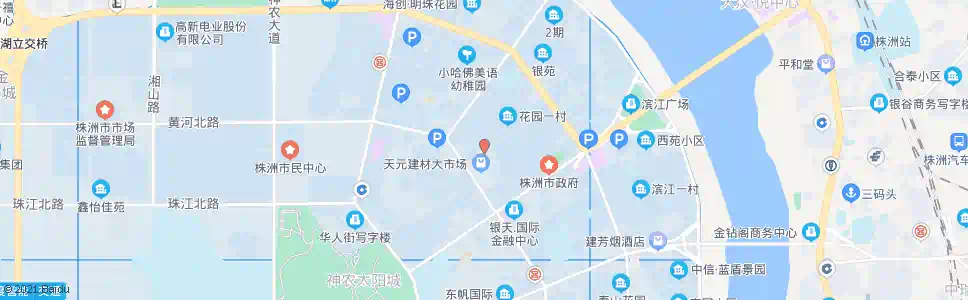 株洲花园二村_公交站地图_株洲公交_妙搜公交查询2025