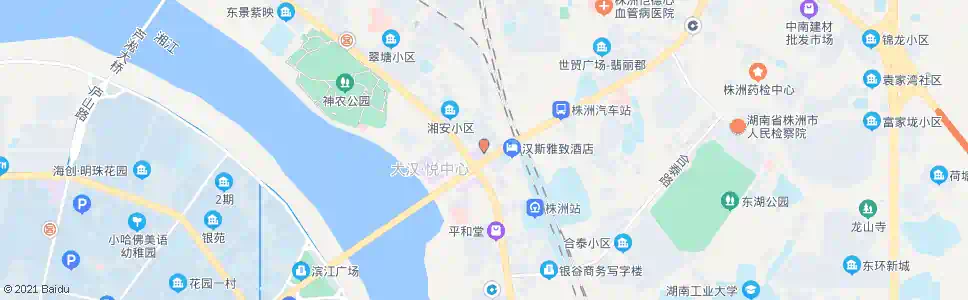 株洲中心广场(沿江南路)_公交站地图_株洲公交_妙搜公交查询2025