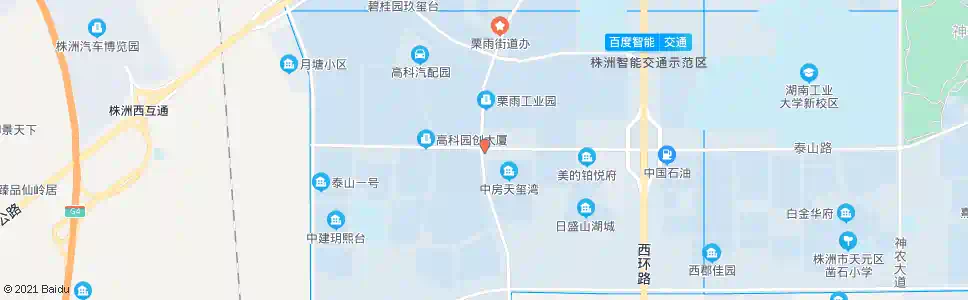 株洲泰山西路_公交站地图_株洲公交_妙搜公交查询2025