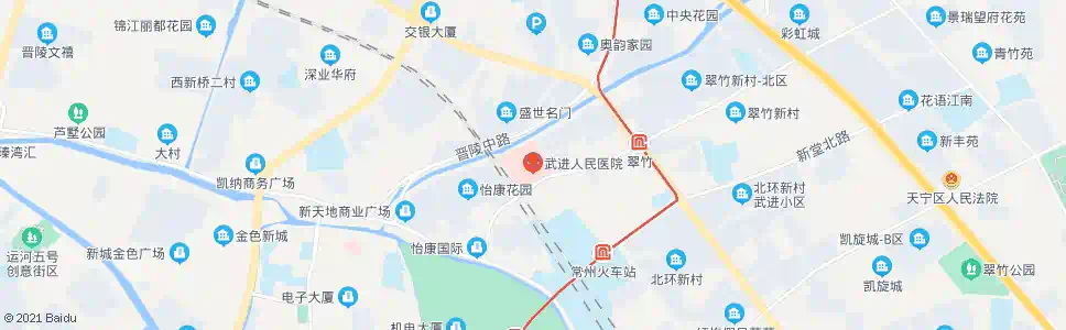 常州武进医院(永宁路)_公交站地图_常州公交_妙搜公交查询2025