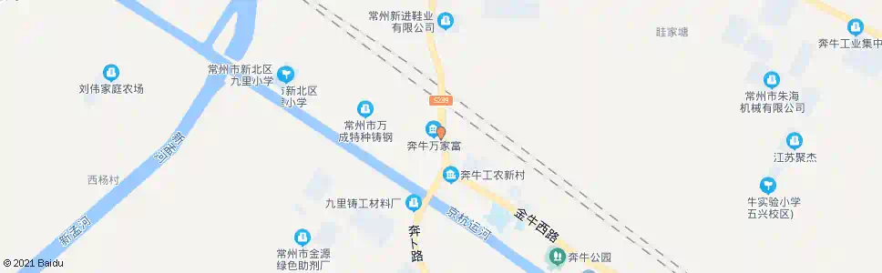 常州奔牛万家富_公交站地图_常州公交_妙搜公交查询2025