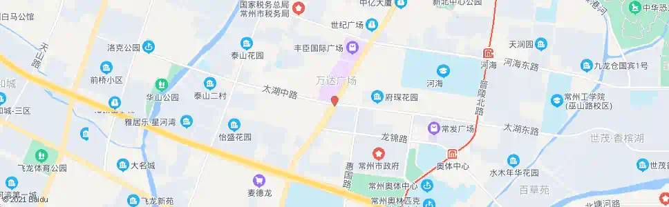 常州通江路太湖路(b)_公交站地图_常州公交_妙搜公交查询2025