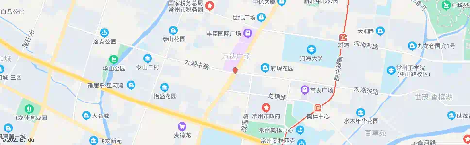 常州通江路太湖路(B)_公交站地图_常州公交_妙搜公交查询2025
