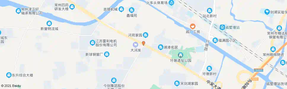 常州湖港名居(中吴大道今创路)_公交站地图_常州公交_妙搜公交查询2025