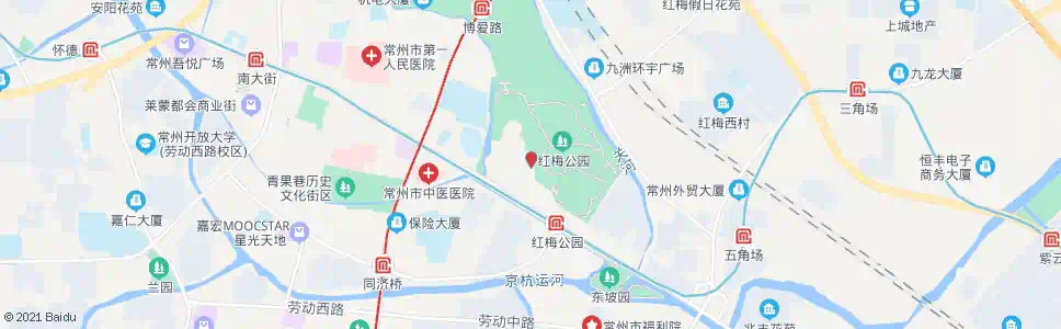 常州红梅公交中心站(回车场)_公交站地图_常州公交_妙搜公交查询2025