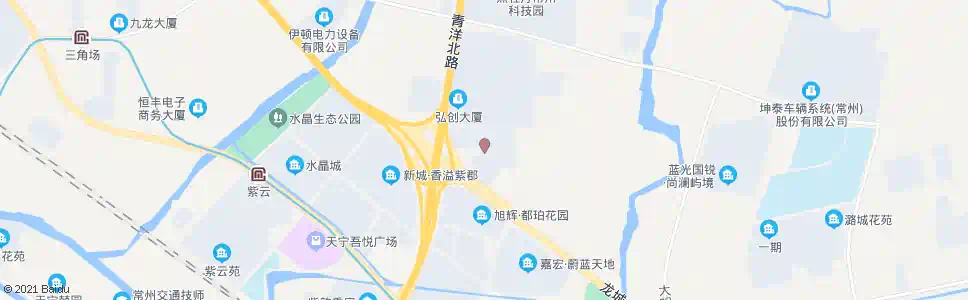 常州青洋路龙城大道(新动力创业中心)_公交站地图_常州公交_妙搜公交查询2025